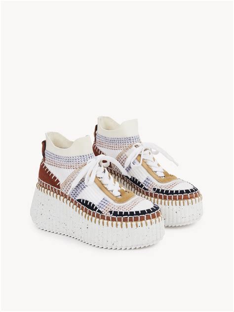 chloe nama wedge sneaker|Chloé Nama Sneakers .